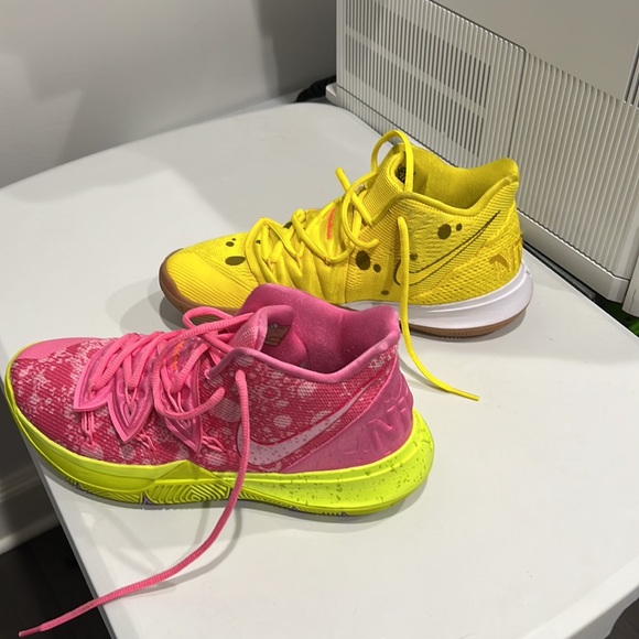 Selling my rare Kyrie 5 SpongeBob and Patrick mismatch- size 8.5 mens - Picture 3 of 5